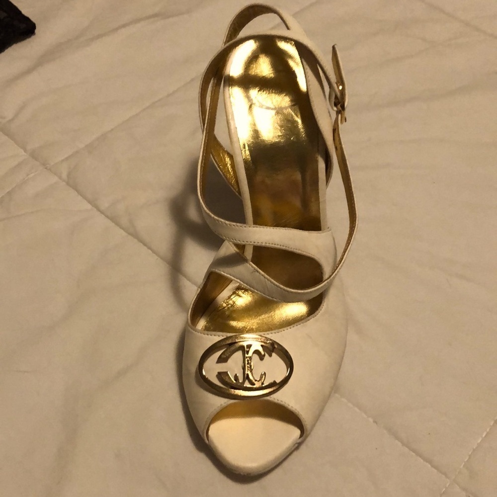 Vintage Just Cavalli calf skin Logo high heels - Picture 2 of 14